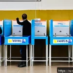 Home 21 우루과이 선거 제도 - A diverse group of Uruguayan citizens, men and women aged 18 to 70, actively participating in voting...